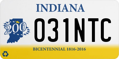 IN license plate 031NTC