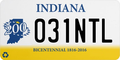IN license plate 031NTL