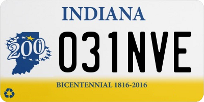 IN license plate 031NVE