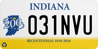 IN license plate 031NVU