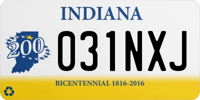 IN license plate 031NXJ