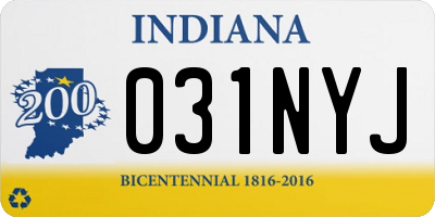 IN license plate 031NYJ