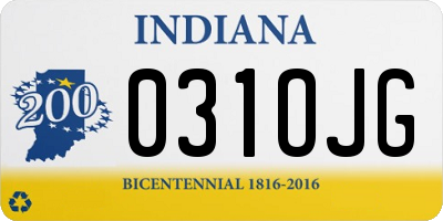 IN license plate 031OJG