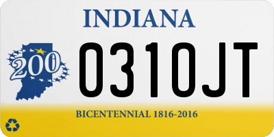 IN license plate 031OJT