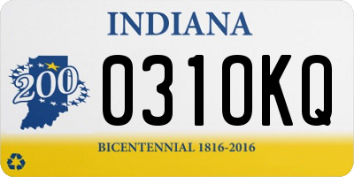 IN license plate 031OKQ
