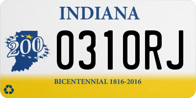 IN license plate 031ORJ