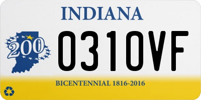 IN license plate 031OVF