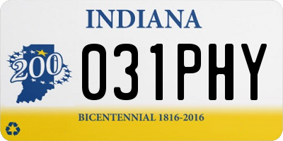 IN license plate 031PHY