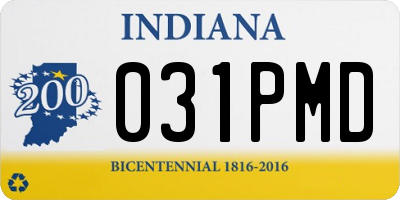IN license plate 031PMD