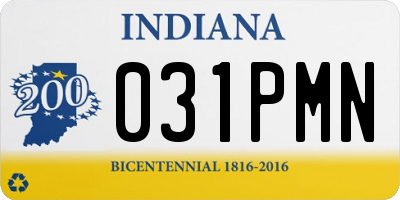 IN license plate 031PMN