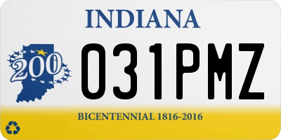 IN license plate 031PMZ
