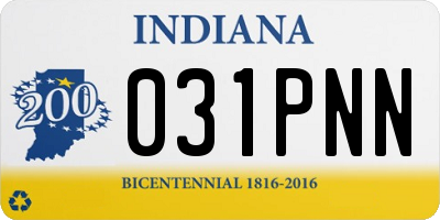 IN license plate 031PNN