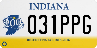 IN license plate 031PPG