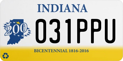IN license plate 031PPU
