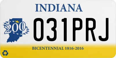 IN license plate 031PRJ