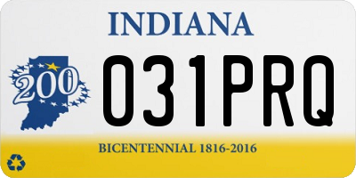 IN license plate 031PRQ