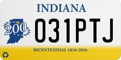 IN license plate 031PTJ
