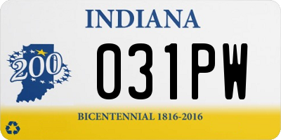 IN license plate 031PW