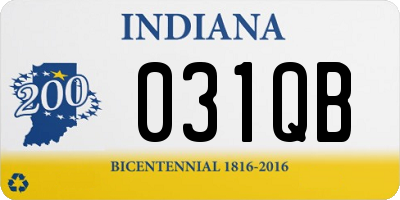 IN license plate 031QB