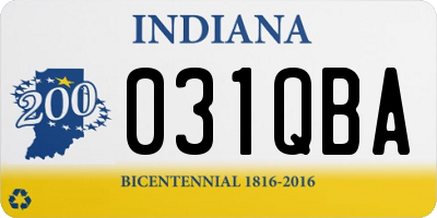 IN license plate 031QBA