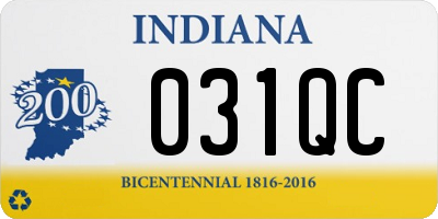 IN license plate 031QC