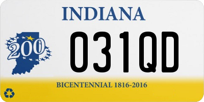 IN license plate 031QD