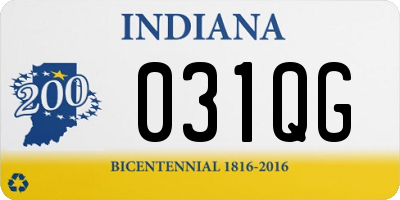 IN license plate 031QG