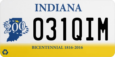 IN license plate 031QIM