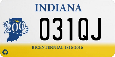 IN license plate 031QJ