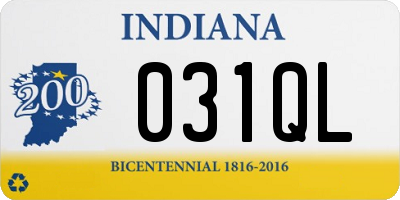 IN license plate 031QL