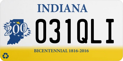 IN license plate 031QLI