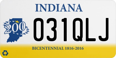 IN license plate 031QLJ