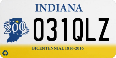 IN license plate 031QLZ