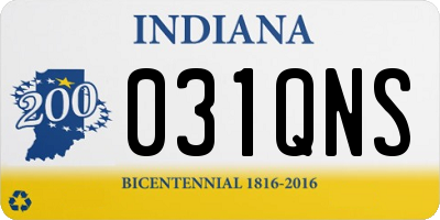 IN license plate 031QNS