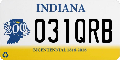 IN license plate 031QRB