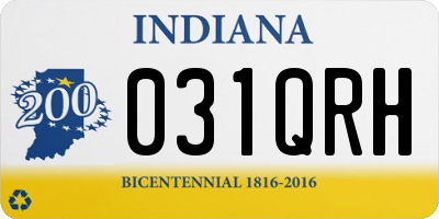 IN license plate 031QRH