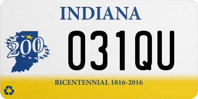 IN license plate 031QU