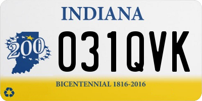 IN license plate 031QVK