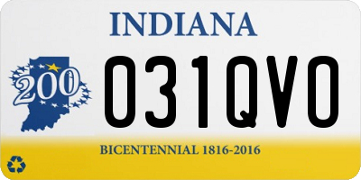 IN license plate 031QVO