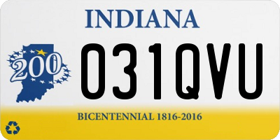 IN license plate 031QVU