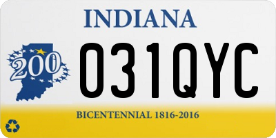 IN license plate 031QYC