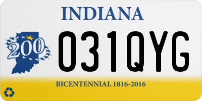 IN license plate 031QYG