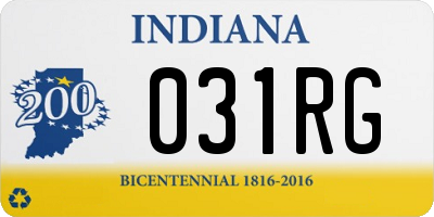 IN license plate 031RG