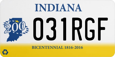 IN license plate 031RGF