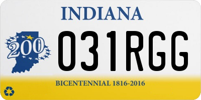 IN license plate 031RGG