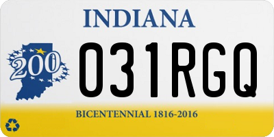 IN license plate 031RGQ