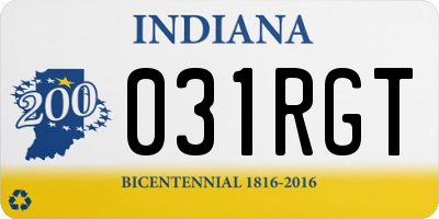 IN license plate 031RGT