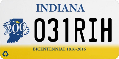 IN license plate 031RIH