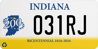 IN license plate 031RJ