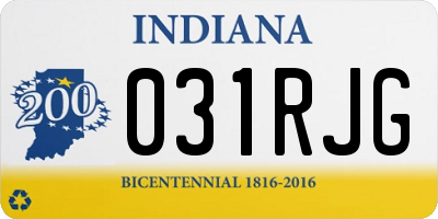 IN license plate 031RJG